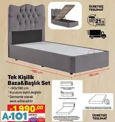 TEK KİŞİLİK BAZA BAŞLIK SET TEK KİŞİLİK BAZA BAŞLIK SET